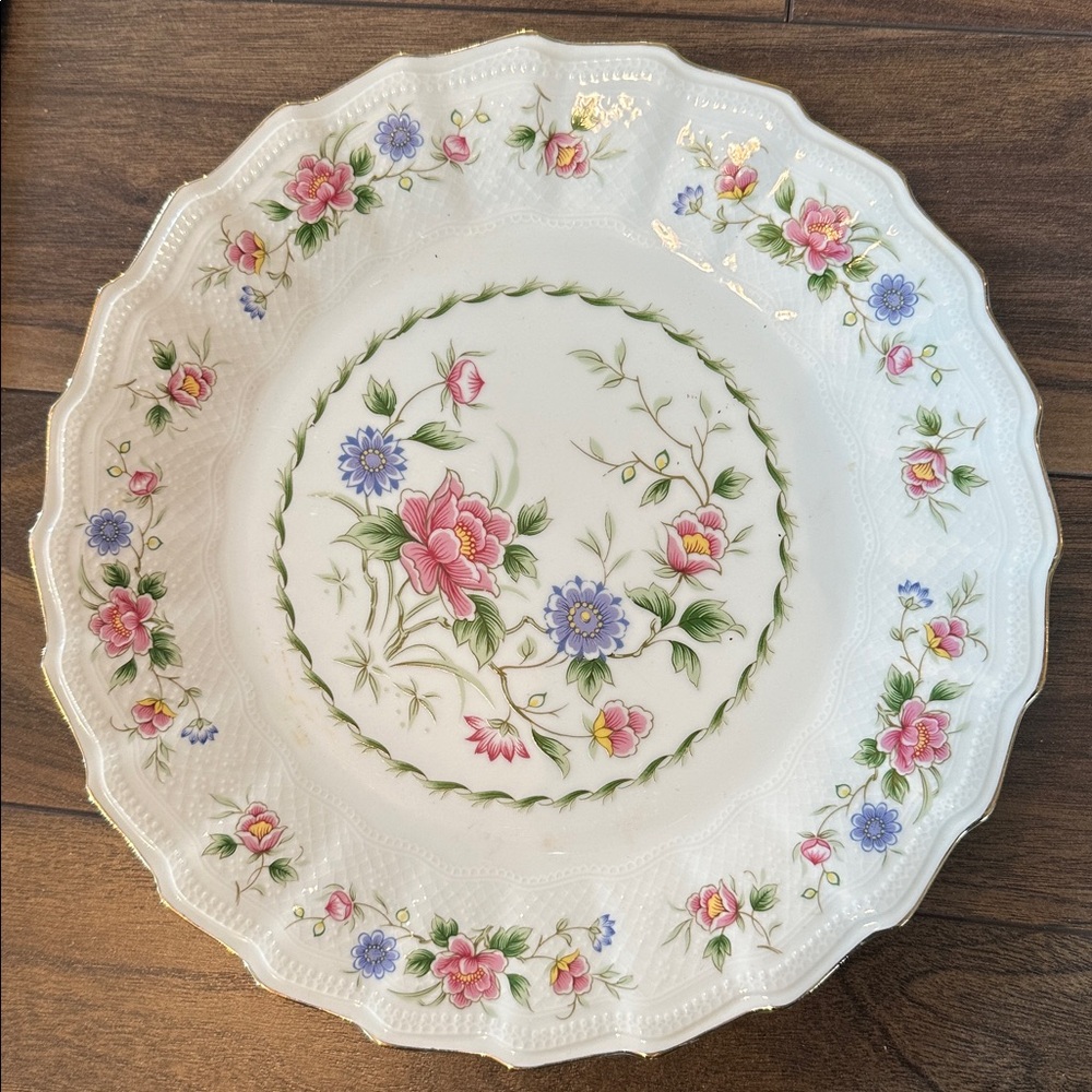 Andrea by Sadek Spring Night Cake Pie Plate Vintage 10.5"